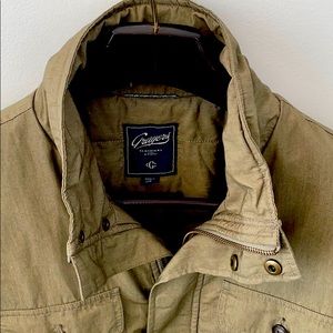 Grayers Canvas Field Coat Olive Szl 